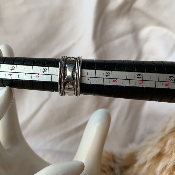 Sterling silver stamped designer OVI ring - Picture 7 of 7